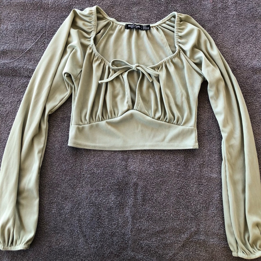 Nasty Gal light green long sleeves